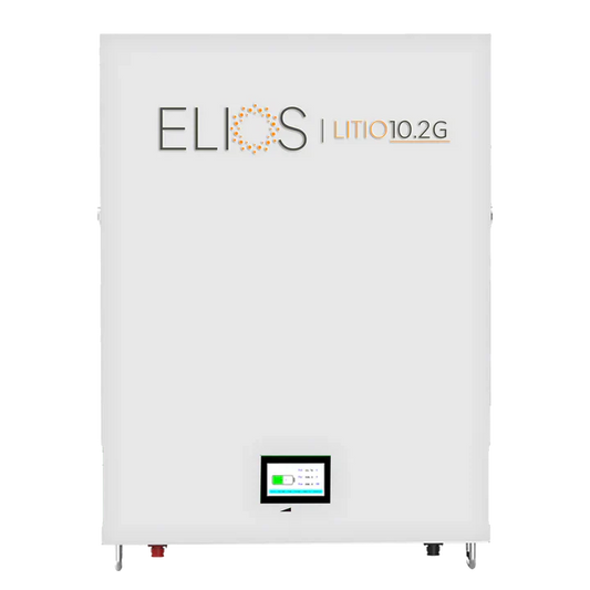 Elios Litio10.2G - 10,24 kWh | Système de Stockage d'Énergie Solaire Hybride Mural | Certifié UL1973